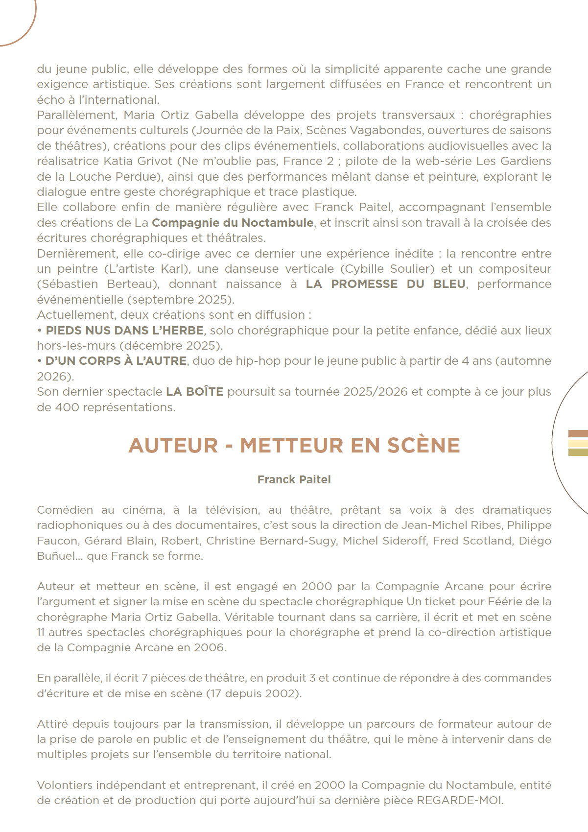 Spectacle • D'UN CORPS À L'AUTRE • Page 5