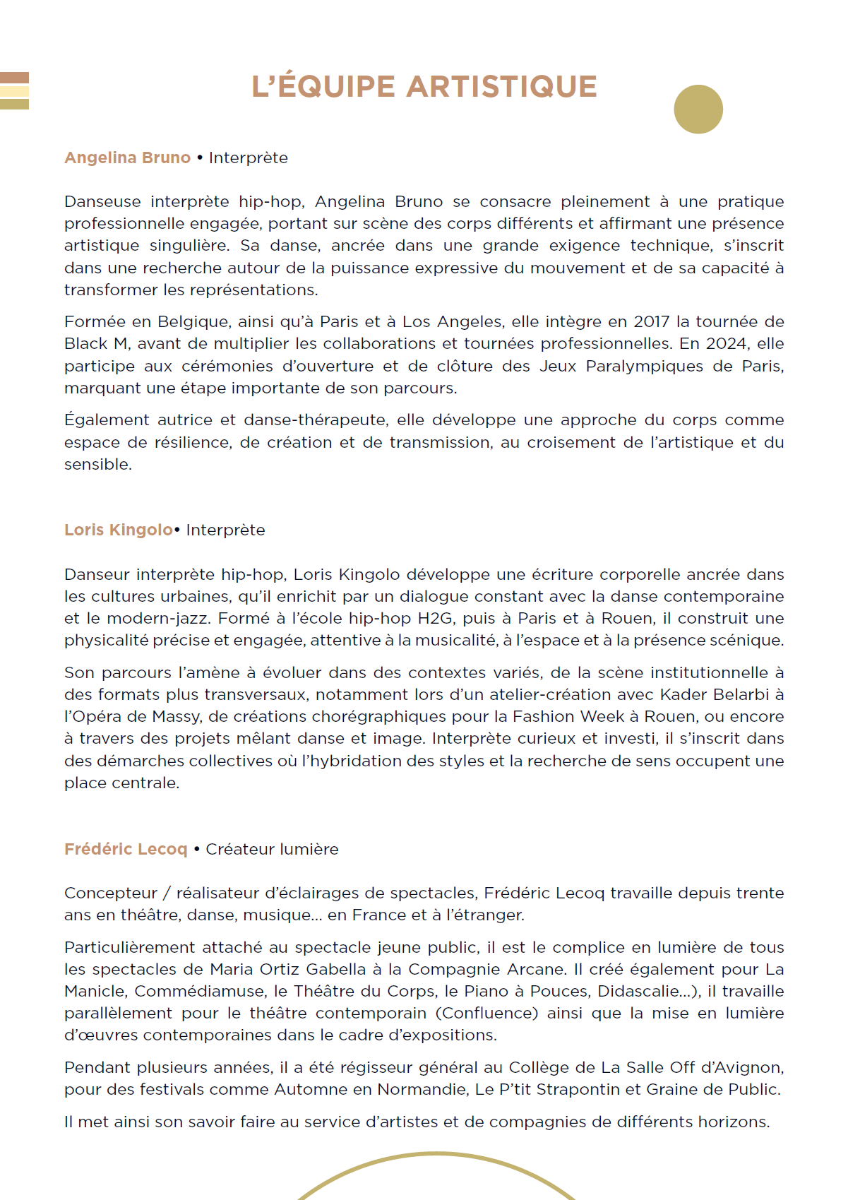 Spectacle • D'UN CORPS À L'AUTRE • Page 6